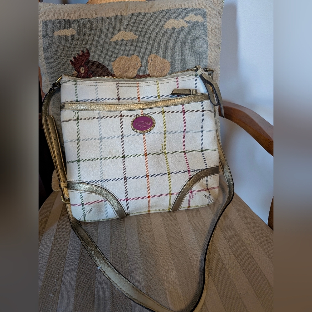 ⭐BOGO FREE⭐ COACH PLAID PURSE CROSS BODY BAG